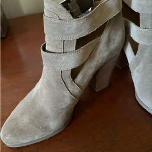 Michael Kors Walden Leather Booties, Size 6